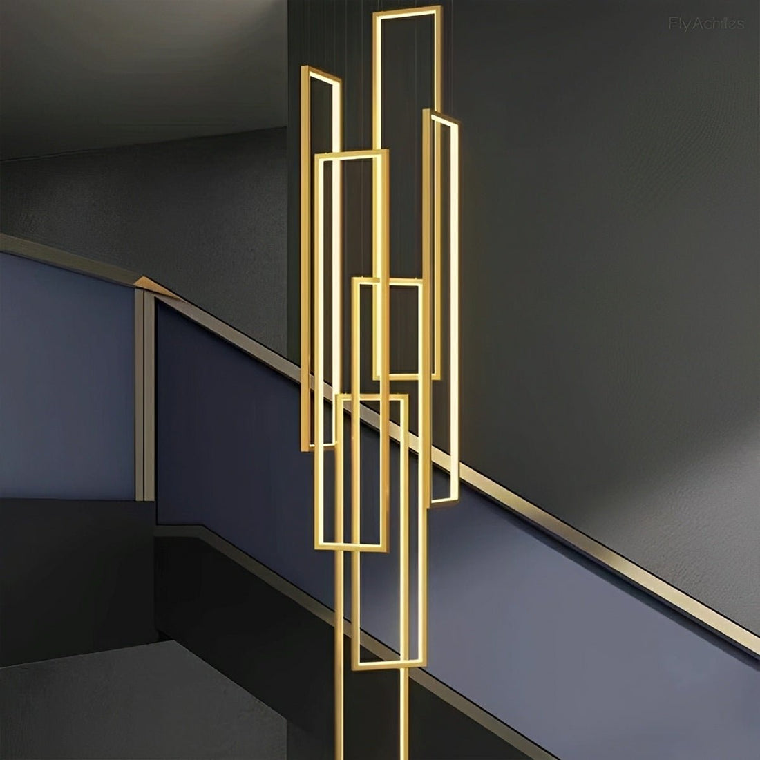 Rectangle LED Chandelier – Modern Minimalist - Flyachilles