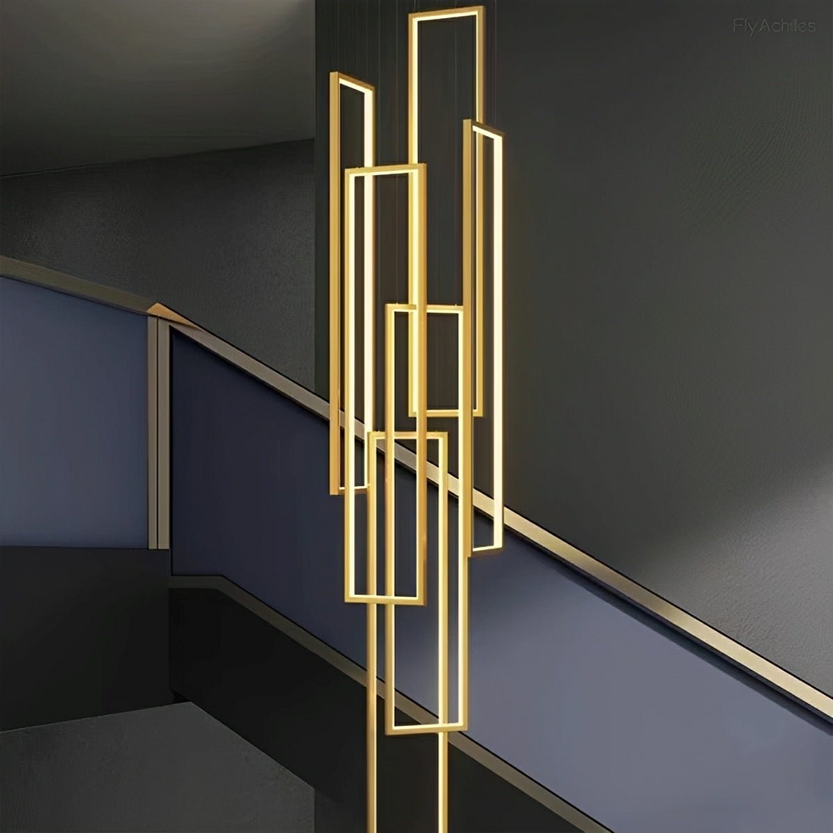 Rectangle LED Chandelier – Modern Minimalist - Flyachilles