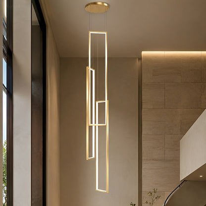 Rectangle LED Chandelier – Modern Minimalist - Flyachilles