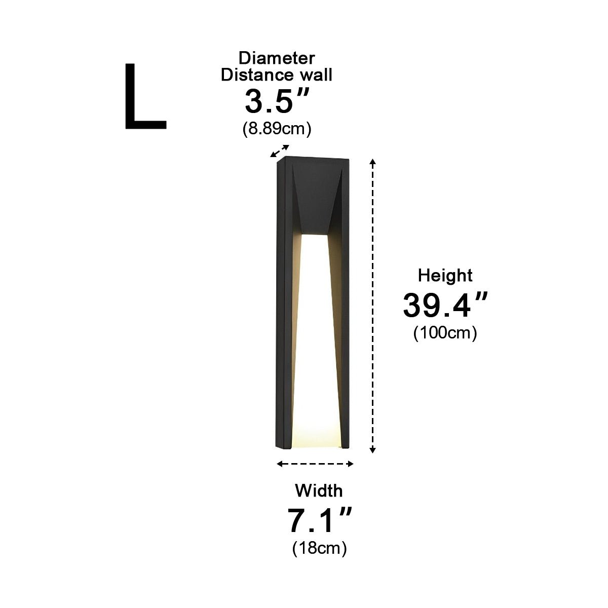 Rectangle LED Waterproof Modern Wall Sconces Lighting - Flyachilles