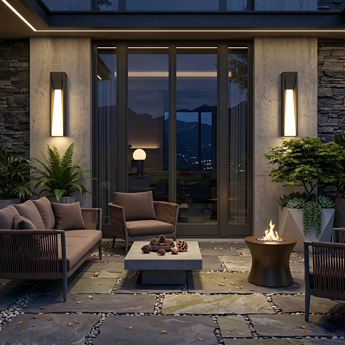Rectangle LED Waterproof Modern Wall Sconces Lighting - Flyachilles