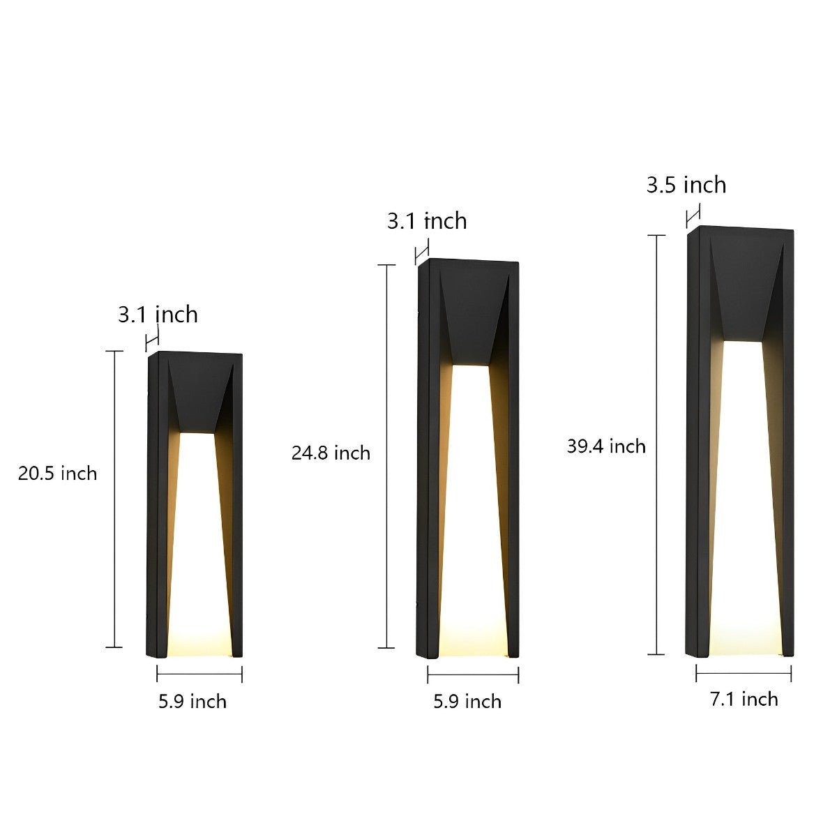 Rectangle LED Waterproof Modern Wall Sconces Lighting - Flyachilles