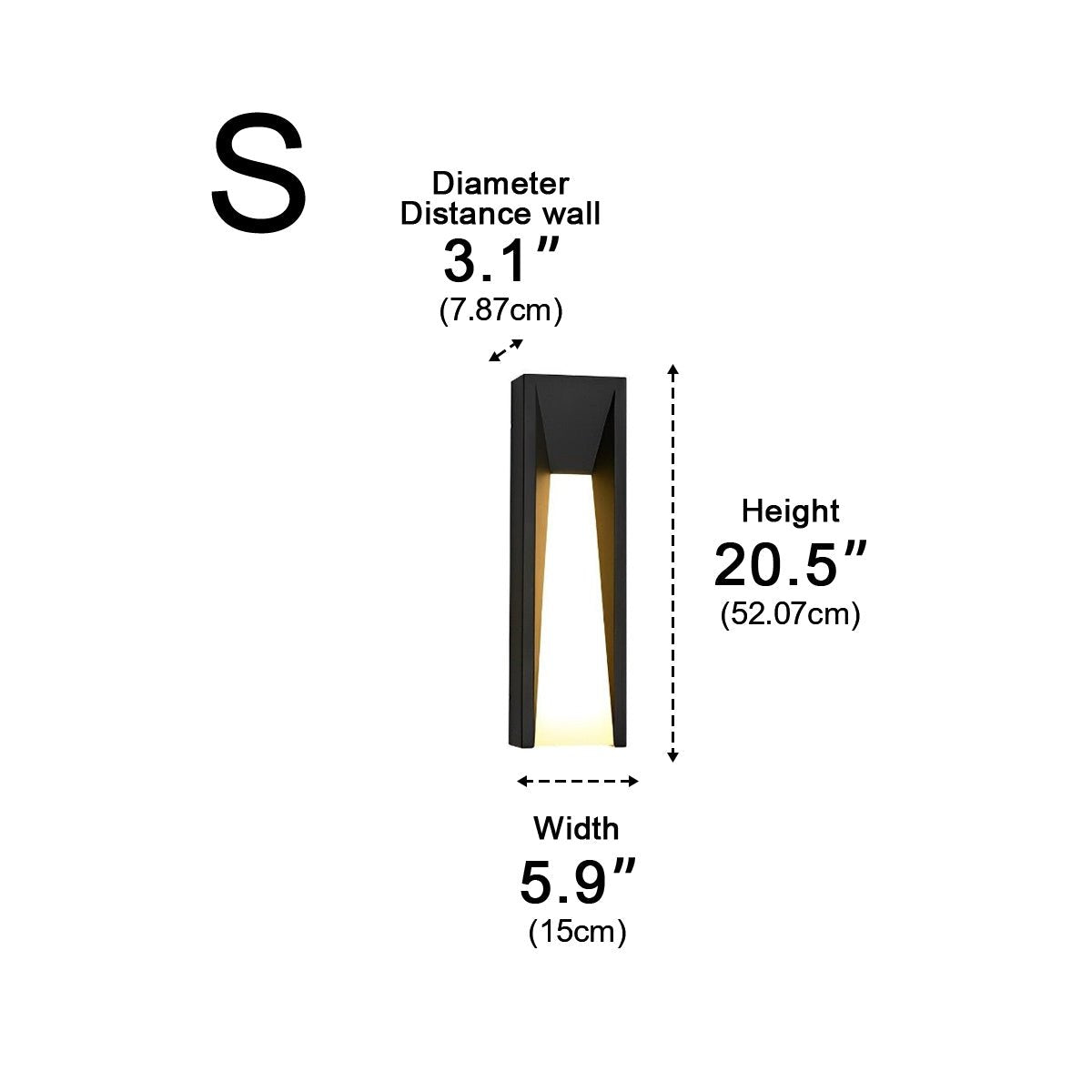 Rectangle LED Waterproof Modern Wall Sconces Lighting - Flyachilles