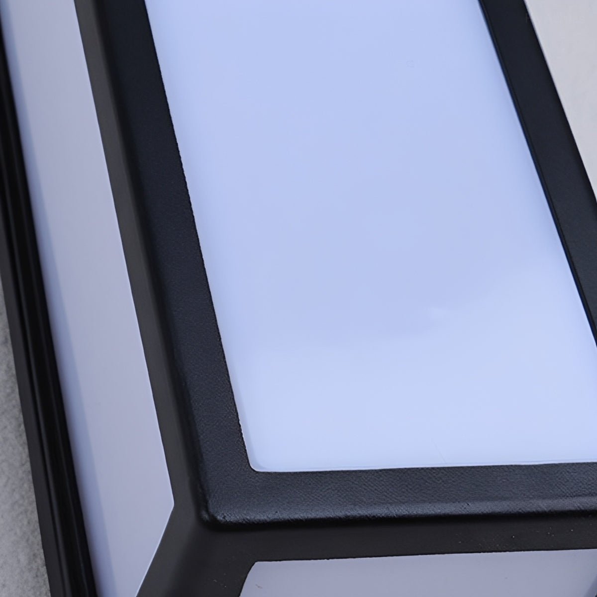 Rectangle LED Waterproof Motion Sensor Black Modern Wall Sconce Lighting - Flyachilles