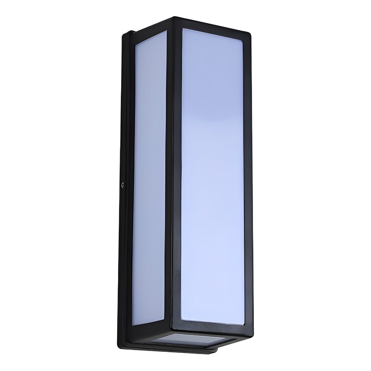 Rectangle LED Waterproof Motion Sensor Black Modern Wall Sconce Lighting - Flyachilles