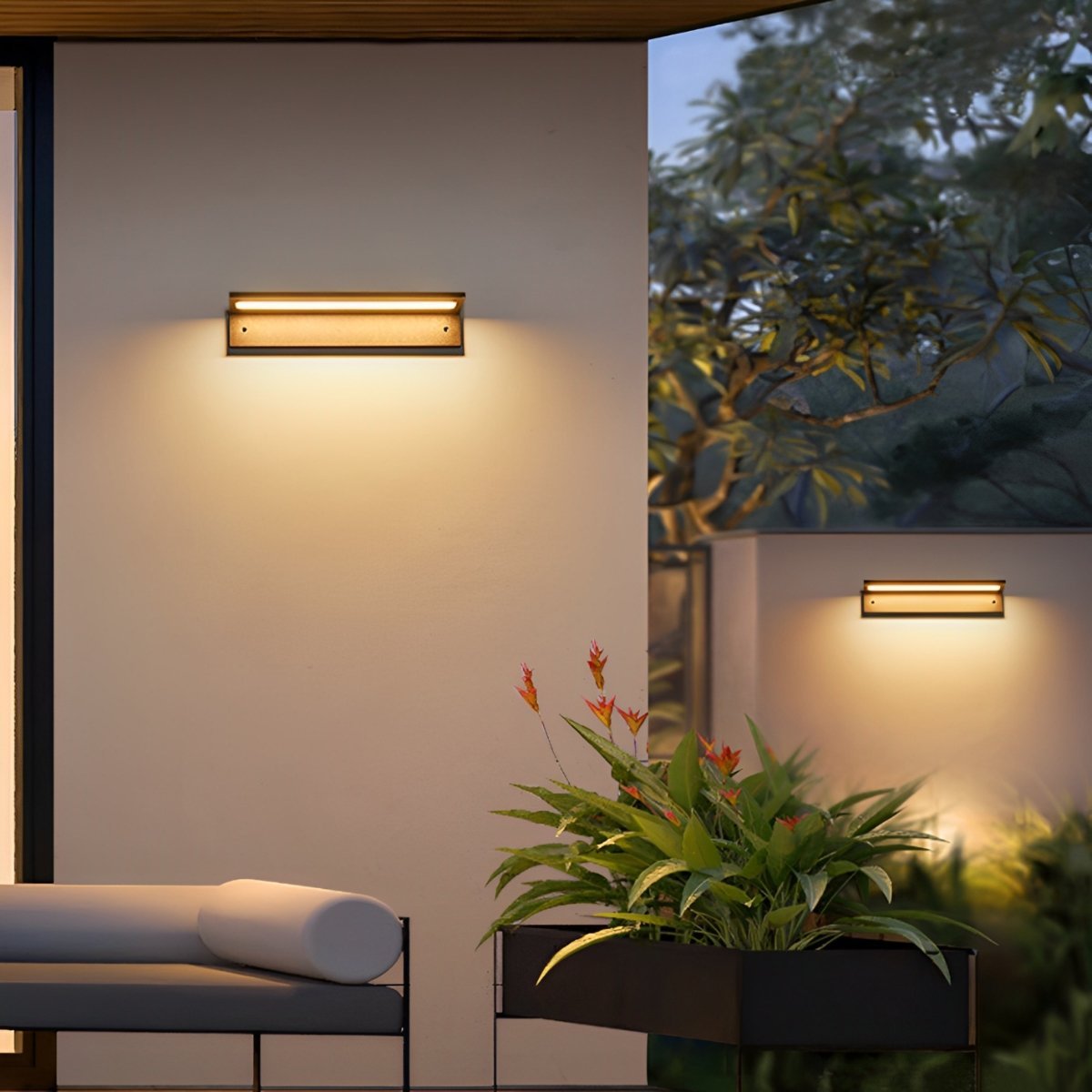 Rectangle Waterproof Modern Minimalist Outdoor Wall Porch Lights - Flyachilles