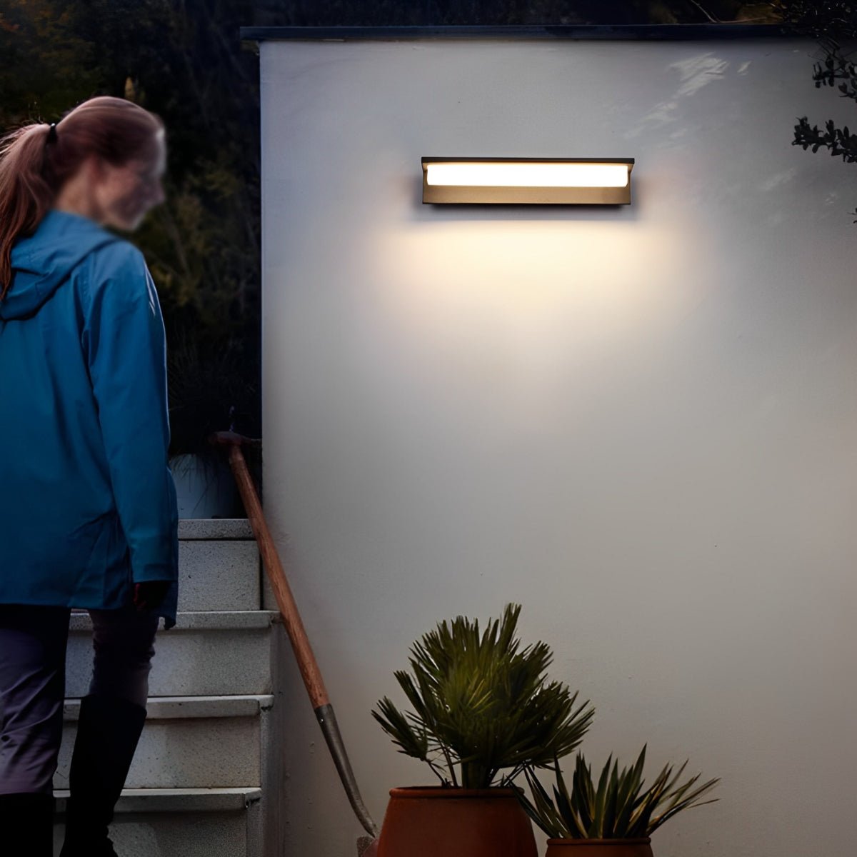 Rectangle Waterproof Modern Minimalist Outdoor Wall Porch Lights - Flyachilles