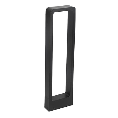 Rectangular Frame Waterproof Led Black Modern Bollard Fixtures Post Lamp - Flyachilles