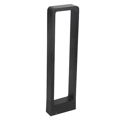 Rectangular Frame Waterproof Led Black Modern Bollard Fixtures Post Lamp - Flyachilles