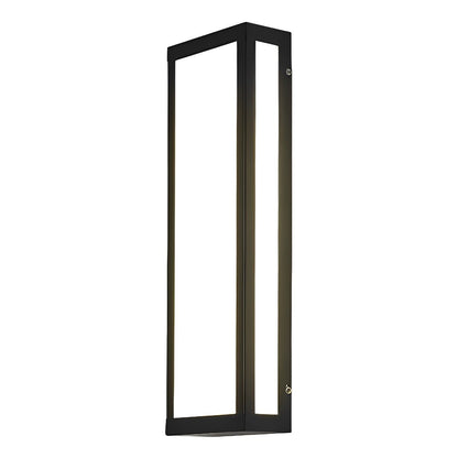 Rectangular LED Waterproof Black Modern Outdoor Exterior Light Wall Sconce - Flyachilles