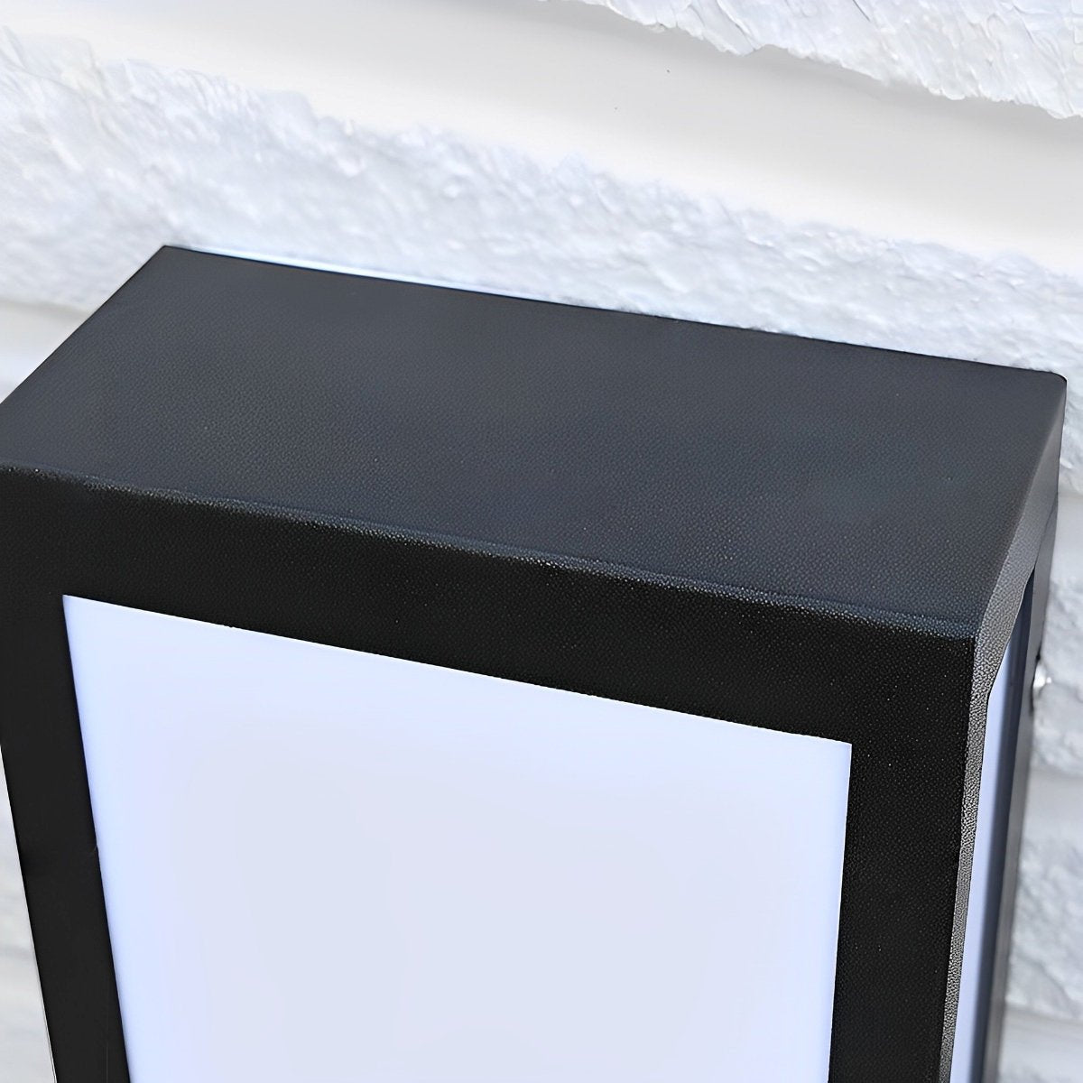 Rectangular LED Waterproof Black Modern Outdoor Exterior Light Wall Sconce - Flyachilles