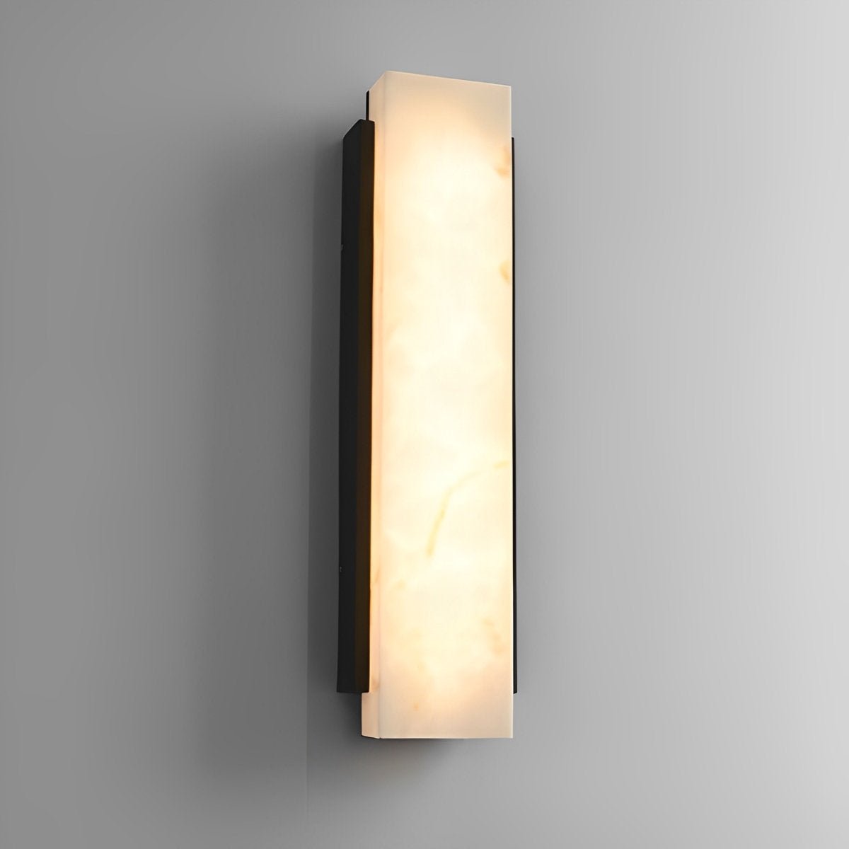 Rectangular Metal Marble LED Light Retro Waterproof Black Modern ...