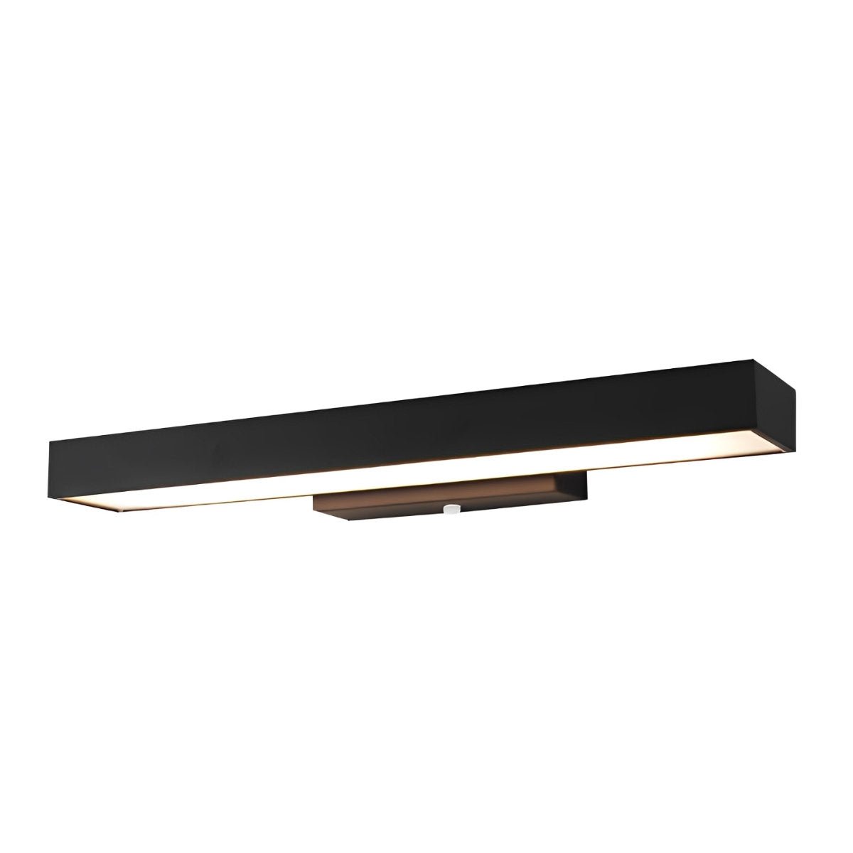 Rectangular Minimalist Waterproof Motion Sensor Black Modern Wall Sconce - Flyachilles