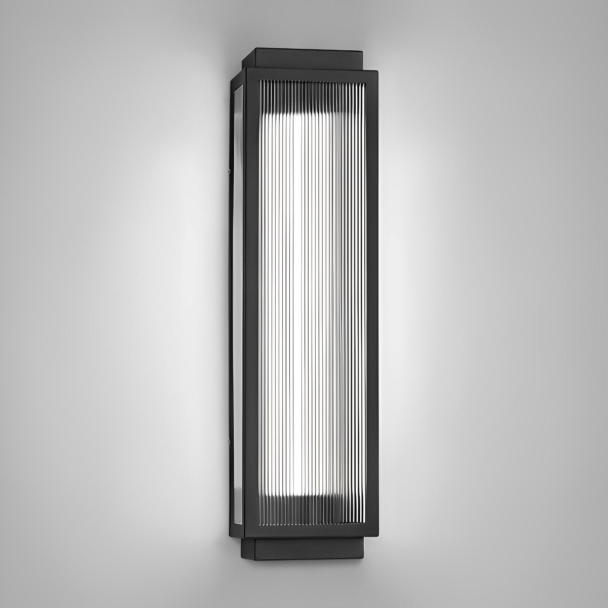 Rectangular Strip Waterproof LED Black Modern Wall Lights - Flyachilles