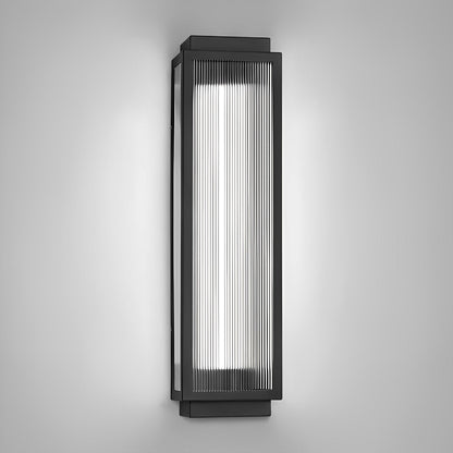 Rectangular Strip Waterproof LED Black Modern Wall Lights - Flyachilles