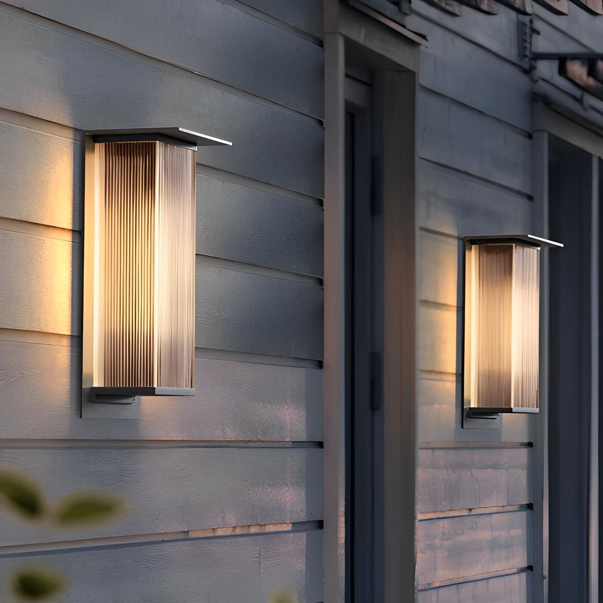 Rectangular Waterproof LED Modern Outdoor Solar Wall Sconces Lighting - Flyachilles