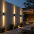 Rectangular Waterproof Up and Down Lights LED Modern Wall Sconce Lighting - Flyachilles