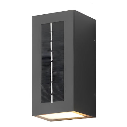 Rectangular Waterproof Up and Down Lights LED Solar Modern Wall Sconce Lighting - Flyachilles