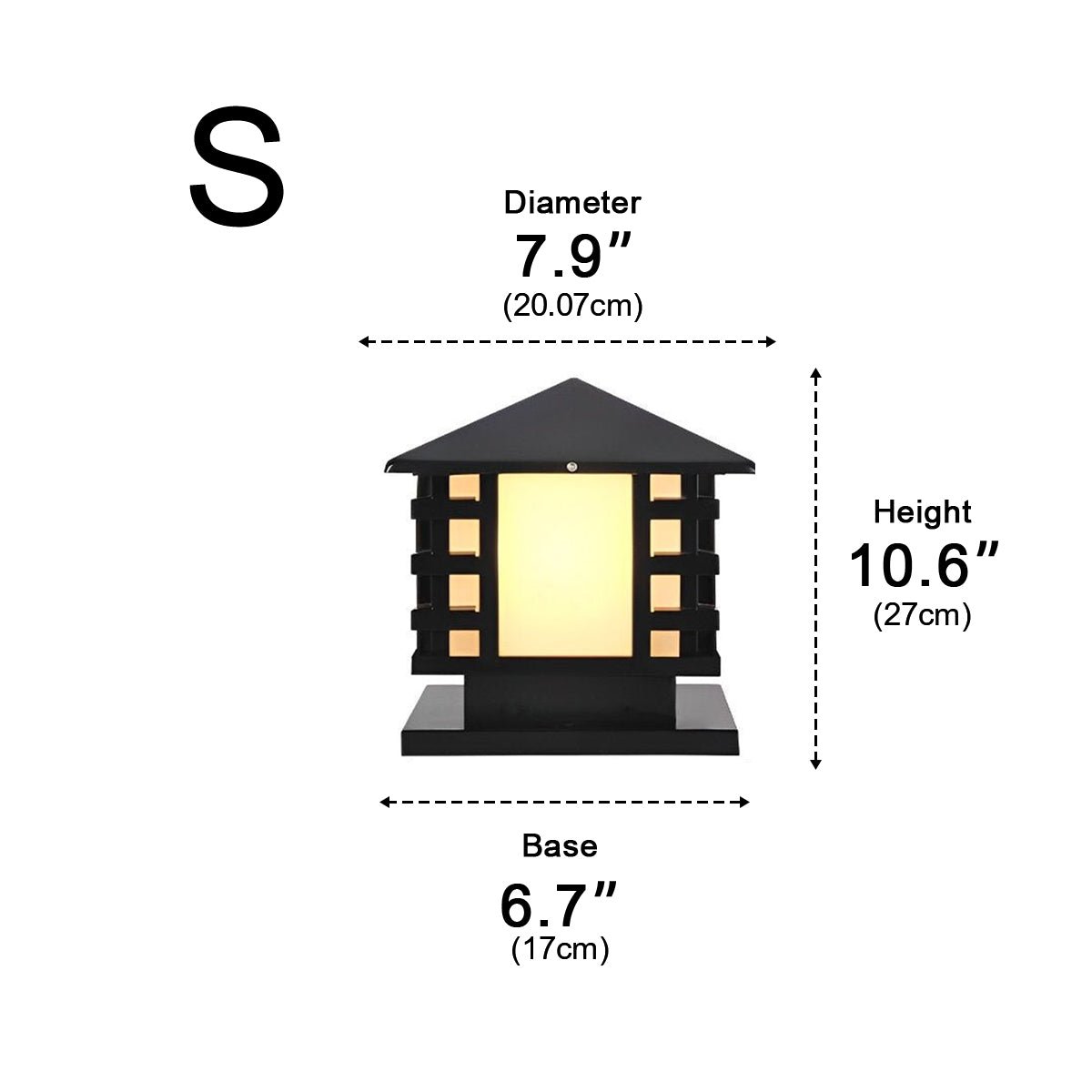 Retro Column LED Antique Garden Waterproof Courtyard Stigma Lamp - Flyachilles