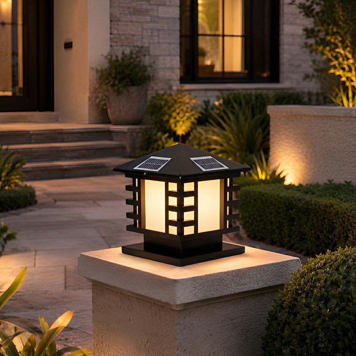 Retro Column LED Antique Garden Waterproof Courtyard Stigma Lamp - Flyachilles