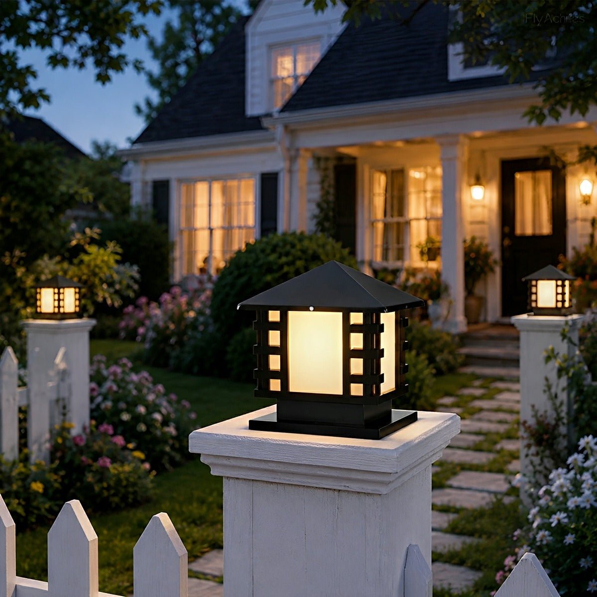 Retro Column LED Antique Garden Waterproof Courtyard Stigma Lamp - Flyachilles