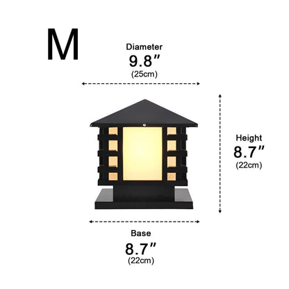 Retro Column LED Antique Garden Waterproof Courtyard Stigma Lamp - Flyachilles