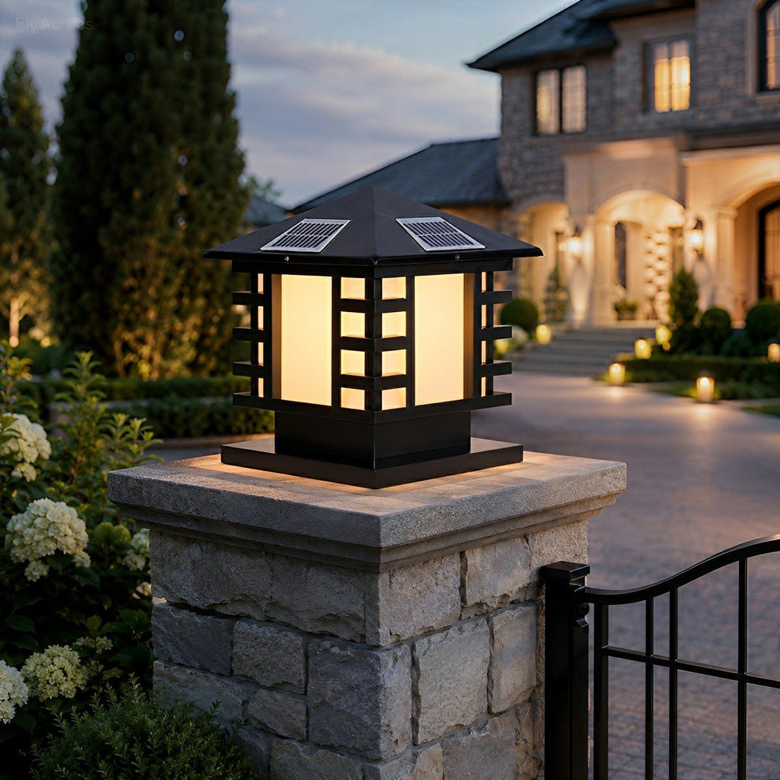 Retro Column LED Antique Garden Waterproof Courtyard Stigma Lamp - Flyachilles