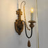 Retro Distressed Candlestick Wall Sconces Light - Flyachilles