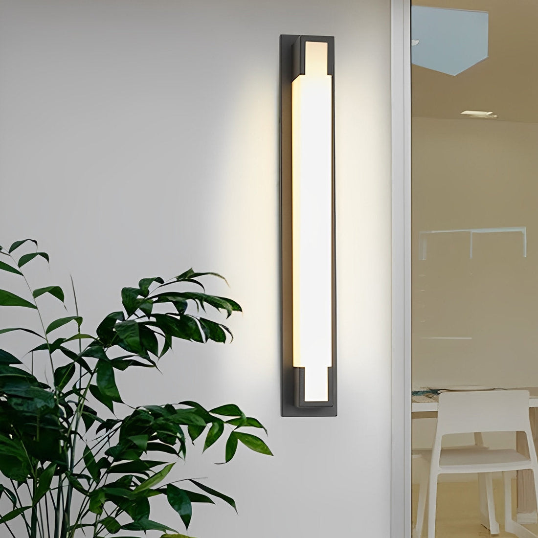 Retro Linear Strip LED Wall Sconce Outdoor Wall Mount Light Exterior Wall Lighting Fixtures - Flyachilles