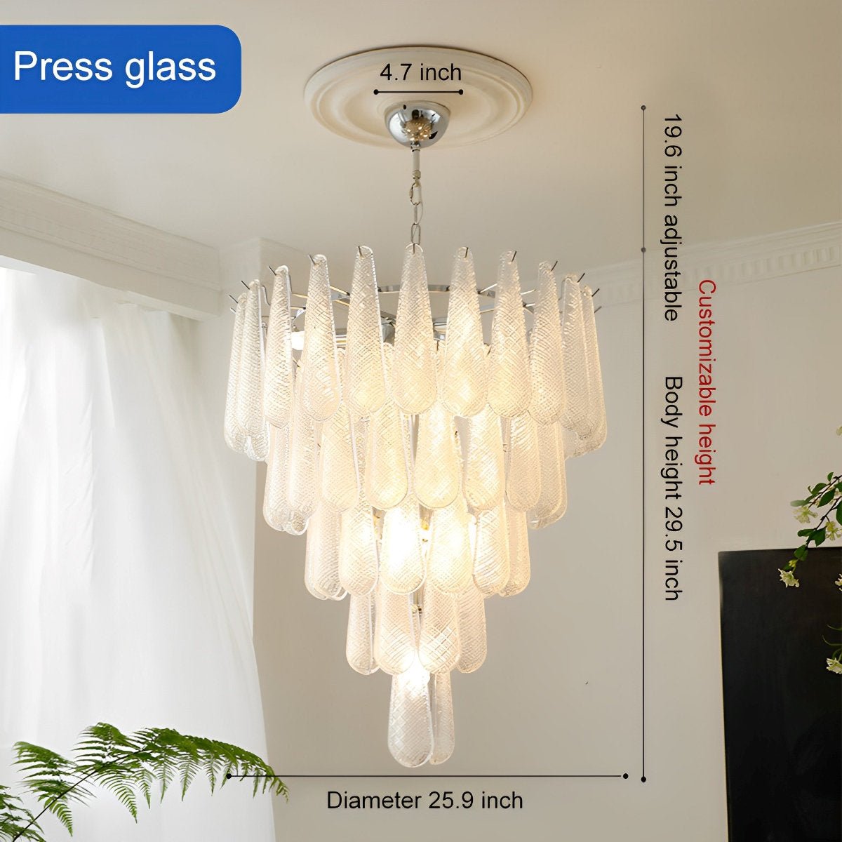 Retro Luxury Teardrop Waterfall Chandelier Light - Flyachilles