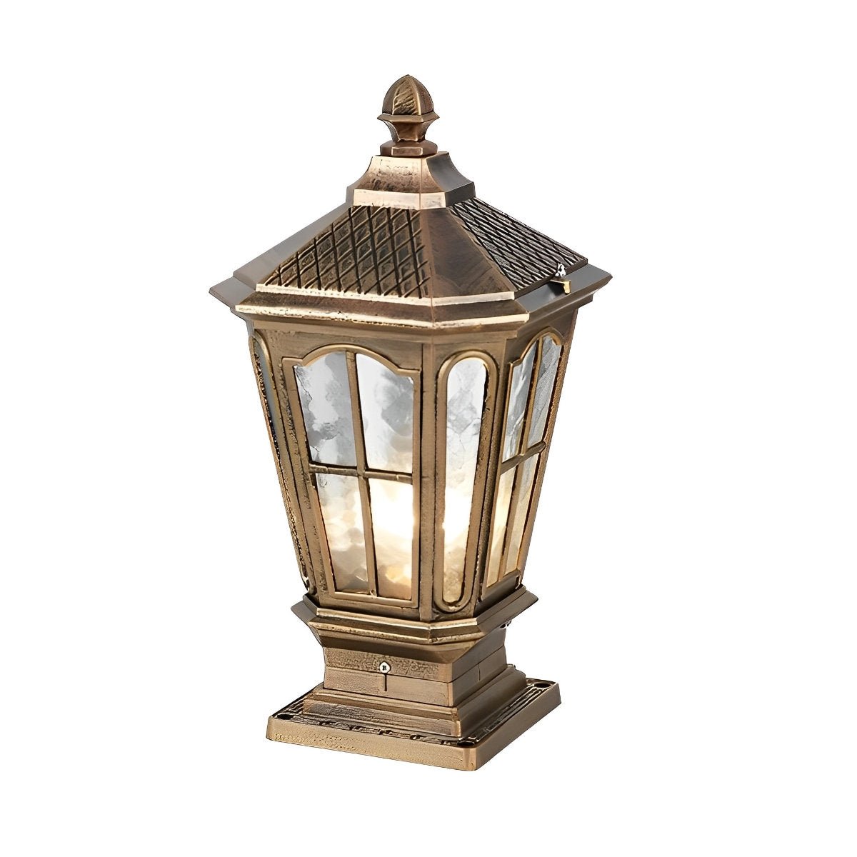 Retro Pavilion Waterproof LED Solar Fence Post Cap Lights