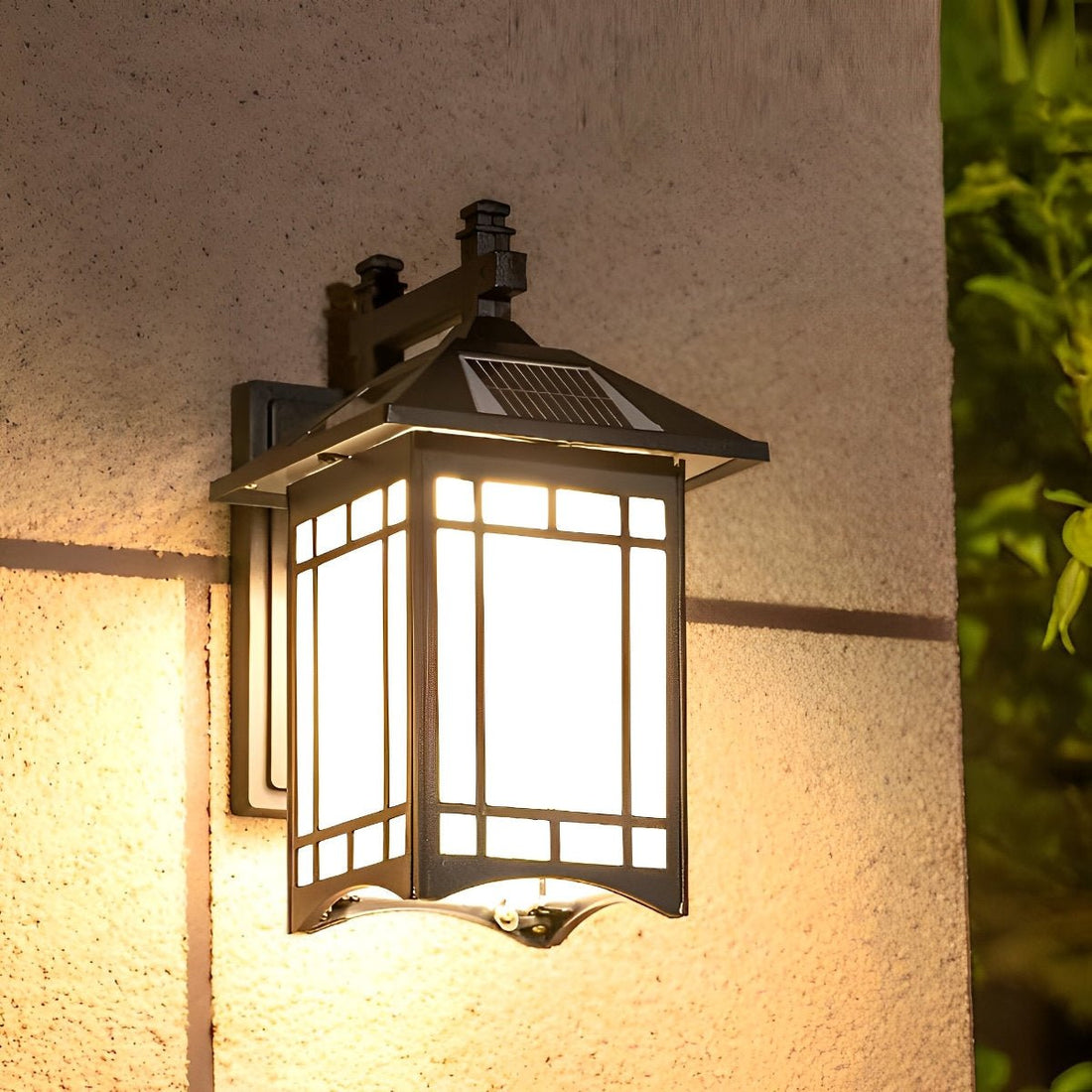 Retro Waterproof LED Vintage Solar Wall Lamp with Remote Wall Sconce Lighting - Flyachilles