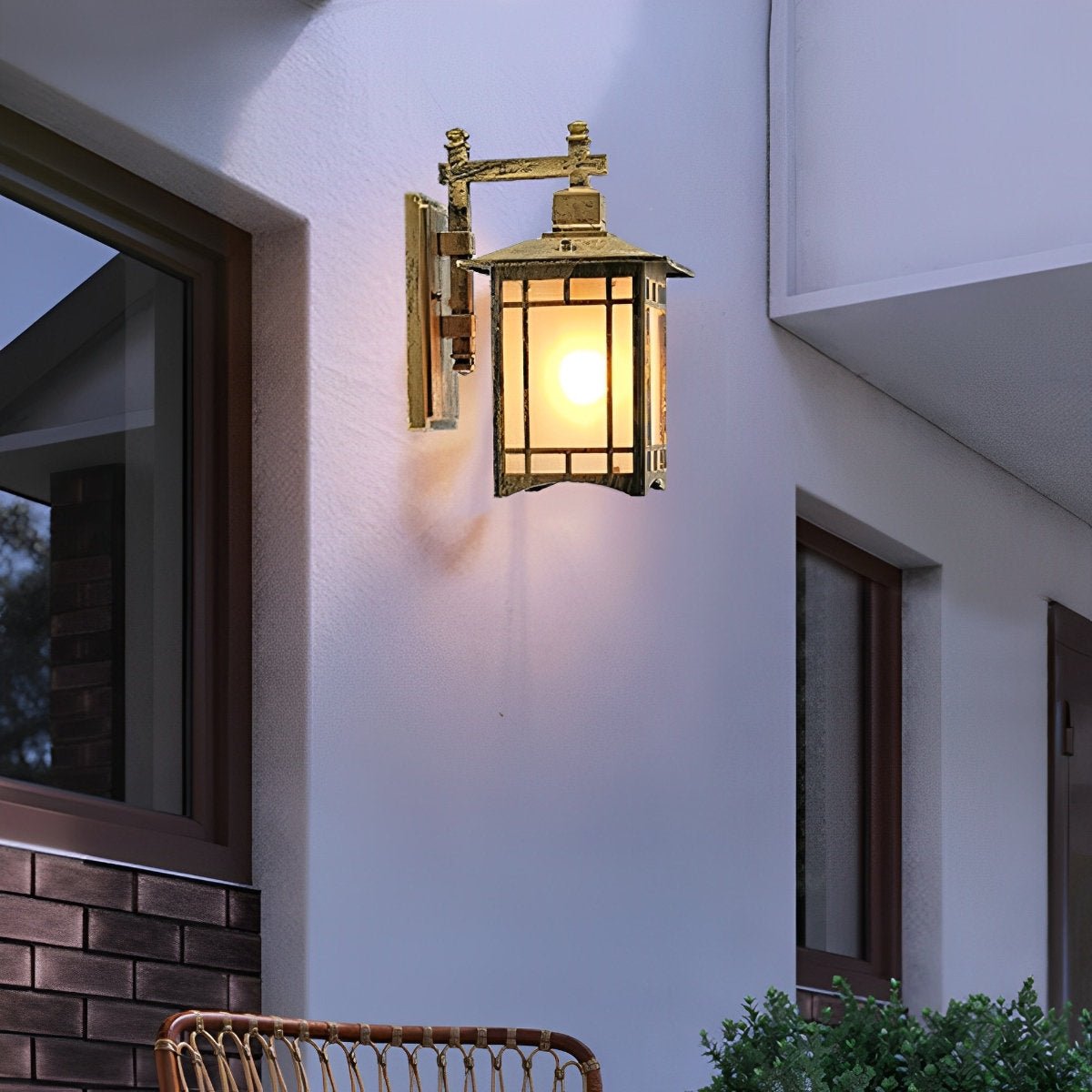 Retro Waterproof LED Vintage Solar Wall Lamp with Remote Wall Sconce Lighting - Flyachilles