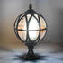 Round Ball Waterproof Solar Powered Outdoor Fence Post Lights Column Lamp Globe Lantern Pillar Lighting - Flyachilles