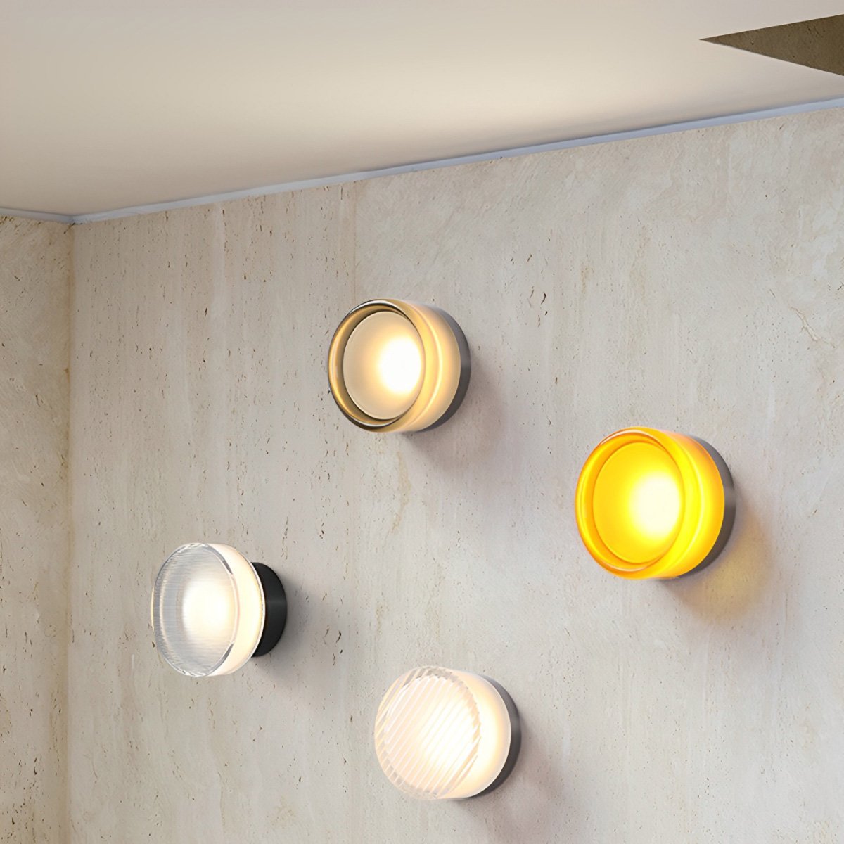 Round Modern Minimalist Indoor LED Wall Lights - Flyachilles