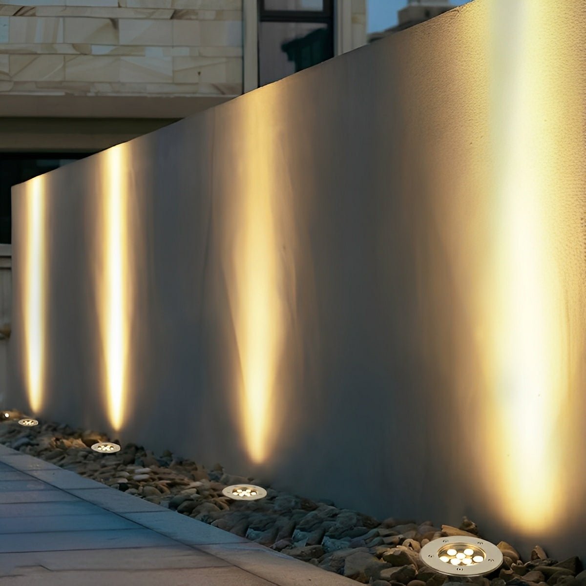 Round Outdoor LED In - Ground Lights Landscape Lights Wall Washer Lights - Flyachilles