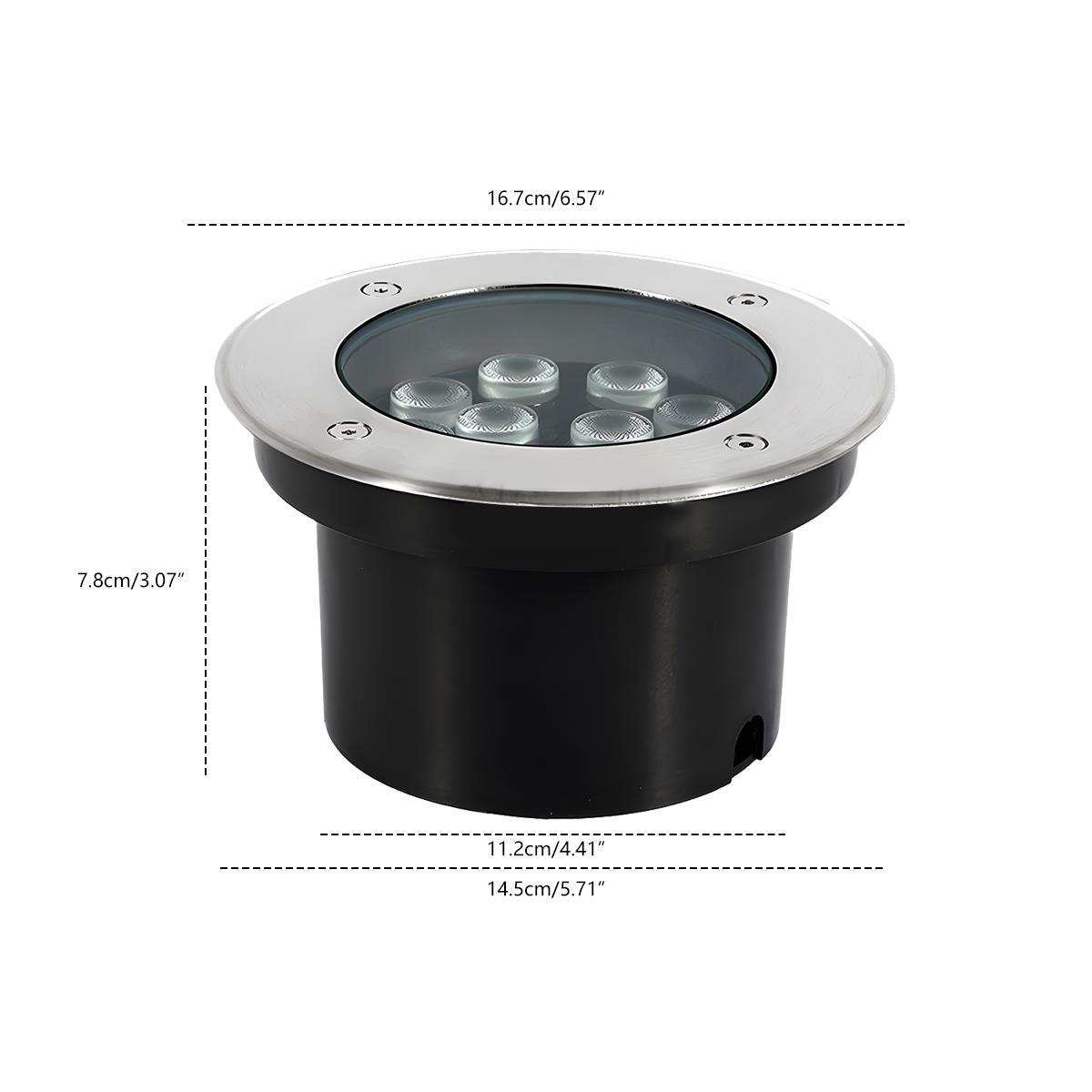 Round Outdoor LED In - Ground Lights Landscape Lights Wall Washer Lights - Flyachilles