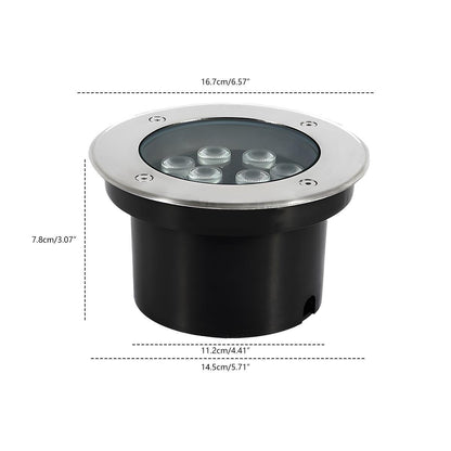 Round Outdoor LED In - Ground Lights Landscape Lights Wall Washer Lights - Flyachilles