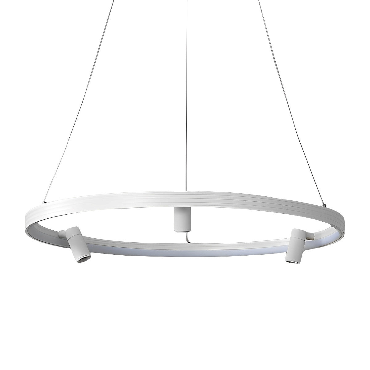 Round Ring Creative LED Chandelier Hanging Lamp with Adjustable - Flyachilles