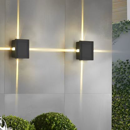 Round Square LED Cross Star Lights Waterproof Modern Wall Lamp Sconce - Flyachilles