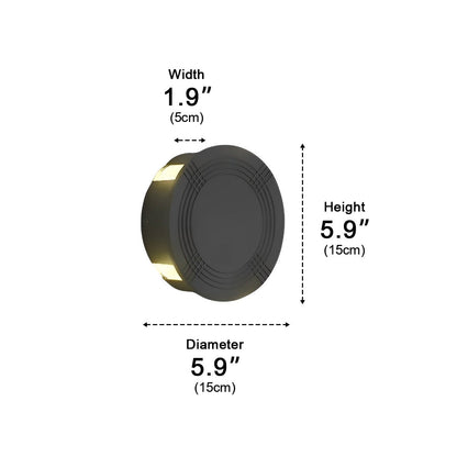 Round Square LED Cross Star Lights Waterproof Modern Wall Lamp Sconce - Flyachilles