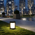 Round Waterproof LED Solar Black Modern Outdoor Pathway Lights - Flyachilles