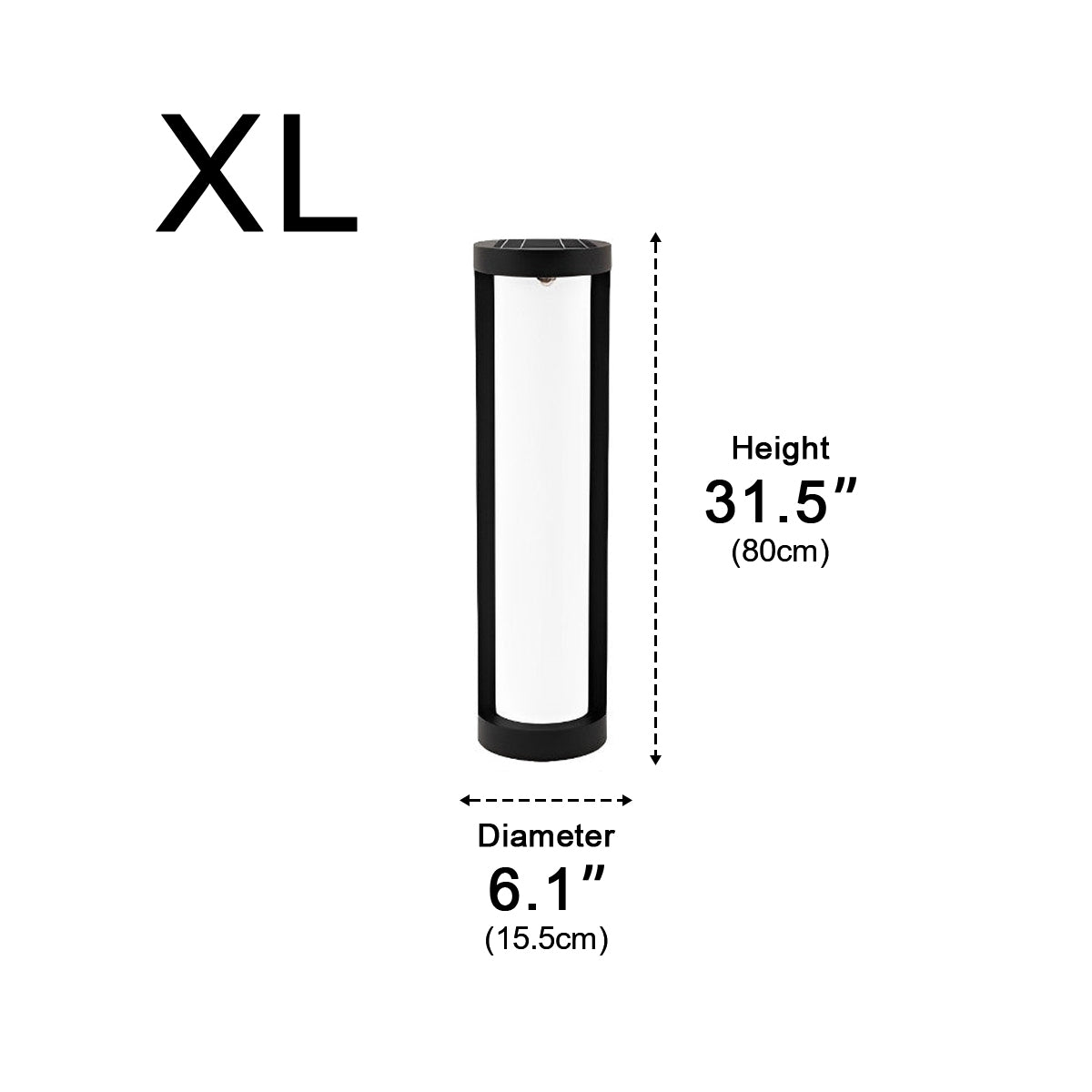 Round Waterproof LED Solar Black Modern Outdoor Pathway Lights - Flyachilles