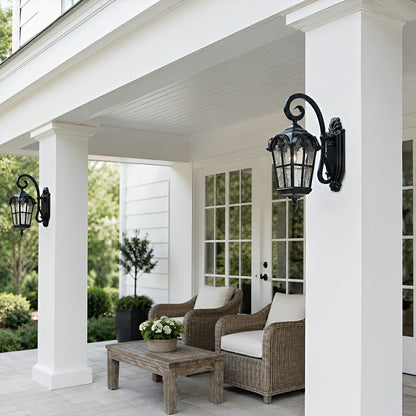 Rustic Ancient Rome Cross Waterproof Outdoor LED Porch Wall Light - Flyachilles