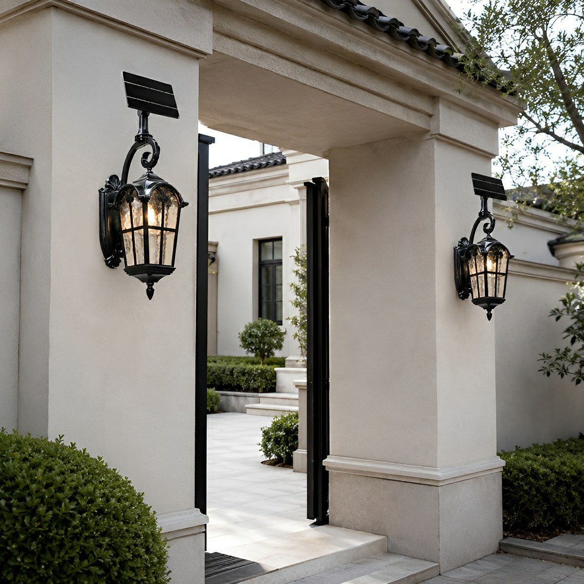 Rustic Ancient Rome Cross Waterproof Outdoor LED Porch Wall Light - Flyachilles