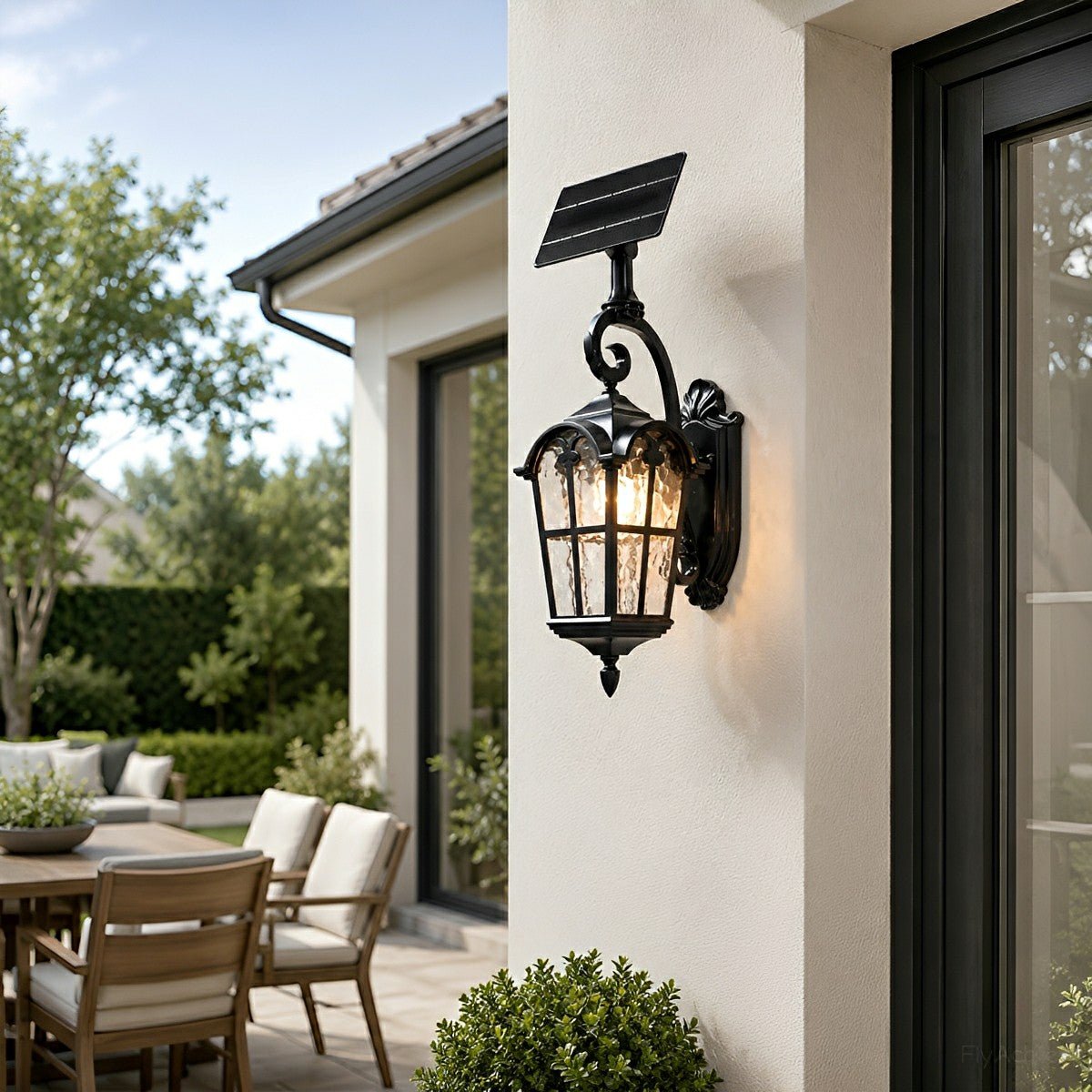 Rustic Ancient Rome Cross Waterproof Outdoor LED Porch Wall Light - Flyachilles