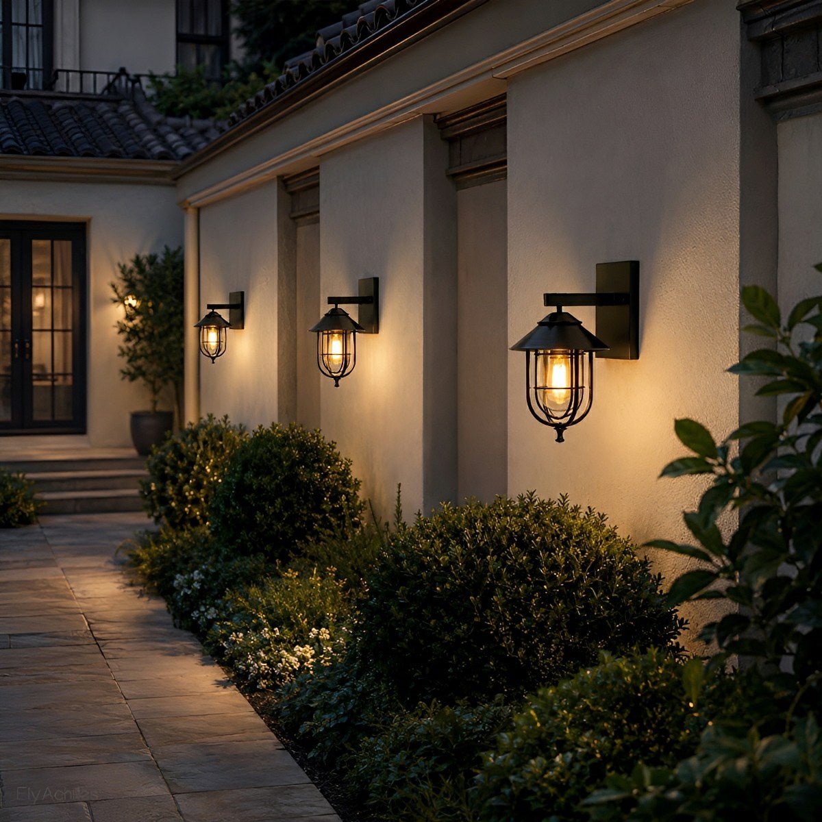 Rustic Birdcage Waterproof Outdoor LED Porch Wall Light - Flyachilles