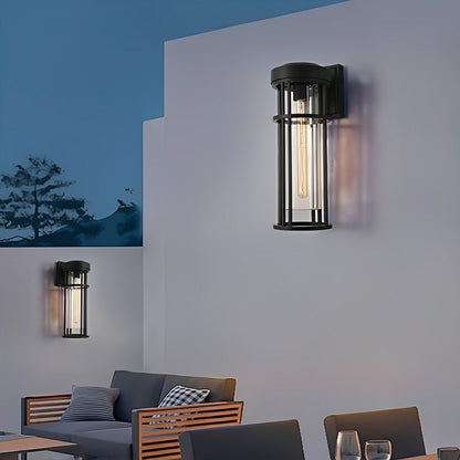 Rustic Modern Cylinder Waterproof Outdoor LED Porch Wall Lights - Flyachilles