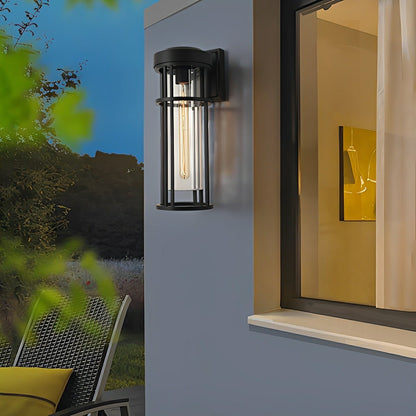Rustic Modern Cylinder Waterproof Outdoor LED Porch Wall Lights - Flyachilles