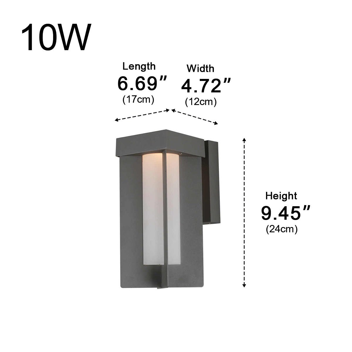 Rustic Modern Geometric Sculptural Waterproof Outdoor LED Porch Wall Lights - Flyachilles